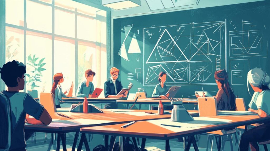 Les secrets des geometres : Tracer des angles sans rapporteur en construction