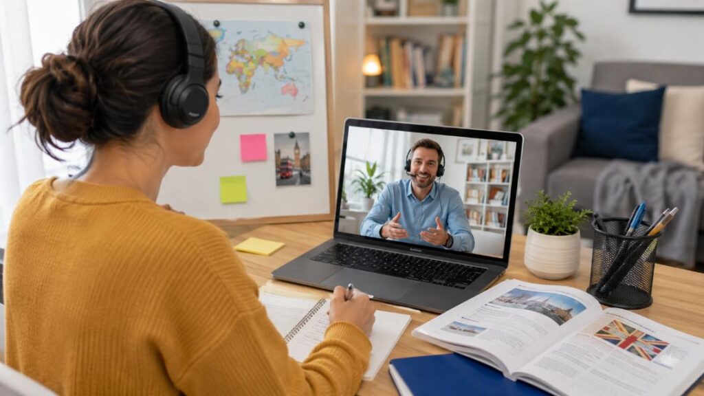 Apprendre l’anglais en ligne : une solution flexible pour progresser durablement